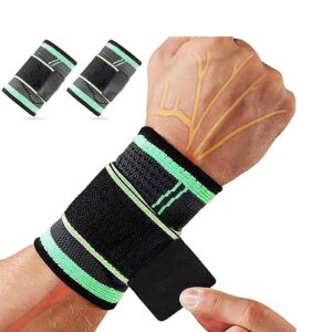 Maddox Adjustable Wrist Support Wrap – Compression Wrist Brace for Gym & Daily Use (Pair)