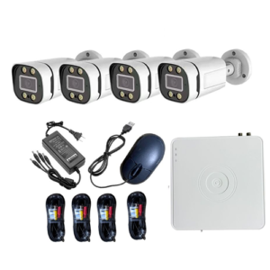 Maddox AHD Full-Color CCTV Kit – 4-Channel DVR with 4 Outdoor Cameras (24/7 Color Night Vision)