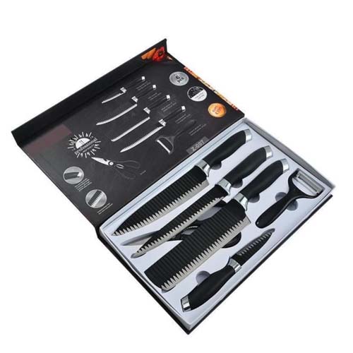 Maddox Forged Family 6-Piece Kitchen Knife Set with Non-Stick Coating - Image 2