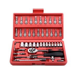 Maddox 24-Piece Socket & Ratchet Tool Set – Multi-Bit Repair Kit in Carry Case
