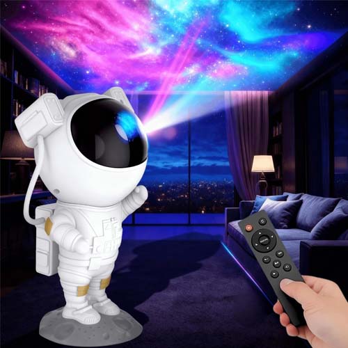 Maddox Astronaut Galaxy Projector – Star & Nebula Night Light with Remote Control - Image 2