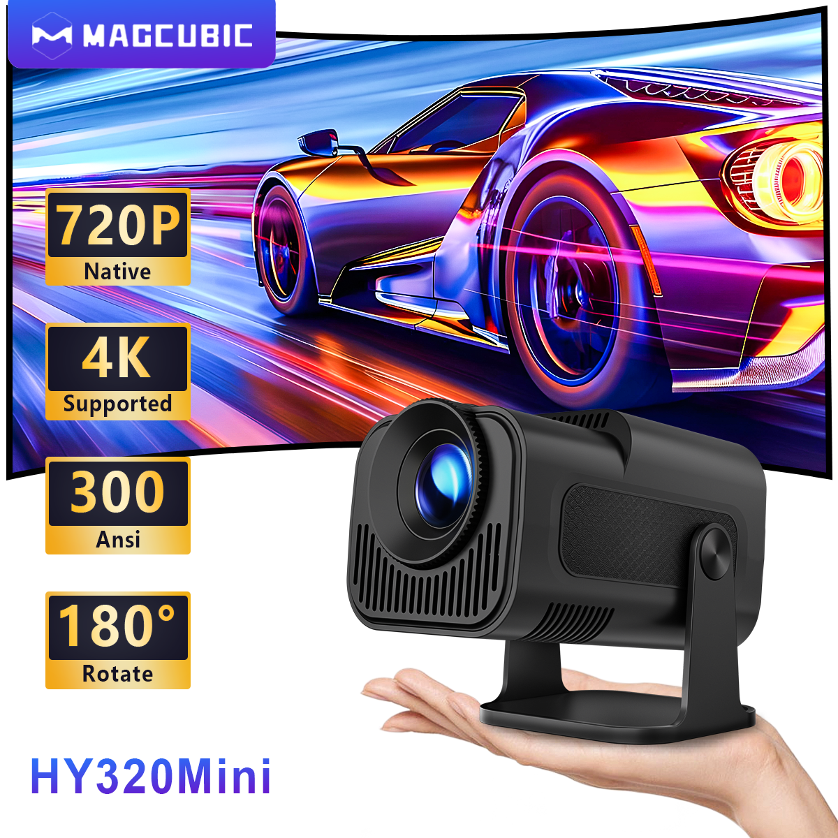 Maddox Smart Mini Projector – Full HD Home Cinema with Streaming Support - Image 2