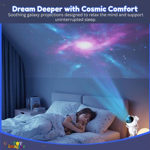 Maddox Astronaut Galaxy Projector – Star & Nebula Night Light with Remote Control - Image 4