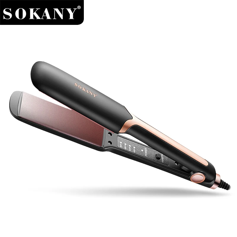 Sokany Professional Wide Plate Hair Straightener – Max Ceramic Flat Iron