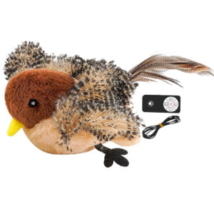 Bell+Howell Interactive Flappy Bird Rechargeable Motion Sensor Cat Toy with Remote Control