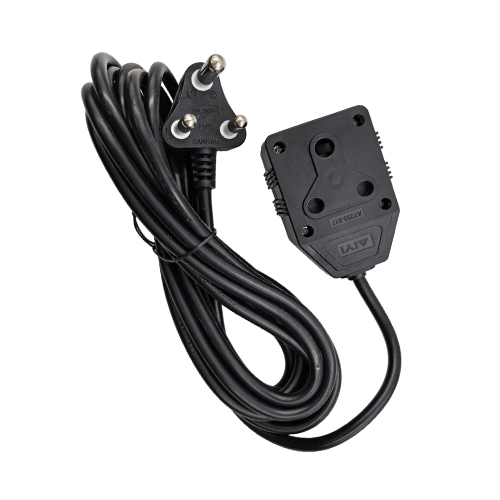 AIYI 5M Heavy Duty Extension Cord Lead – 2-Way South African Adapter (Black)