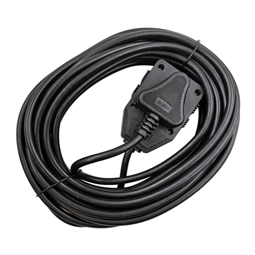 AIYI 15M Heavy Duty Extension Cord Lead – 2-Way South African Adapter (Black)
