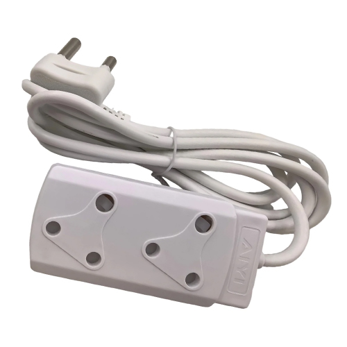 AIYI 3M Heavy Duty Extension Cord Lead – 2-Way South African Adapter (White)