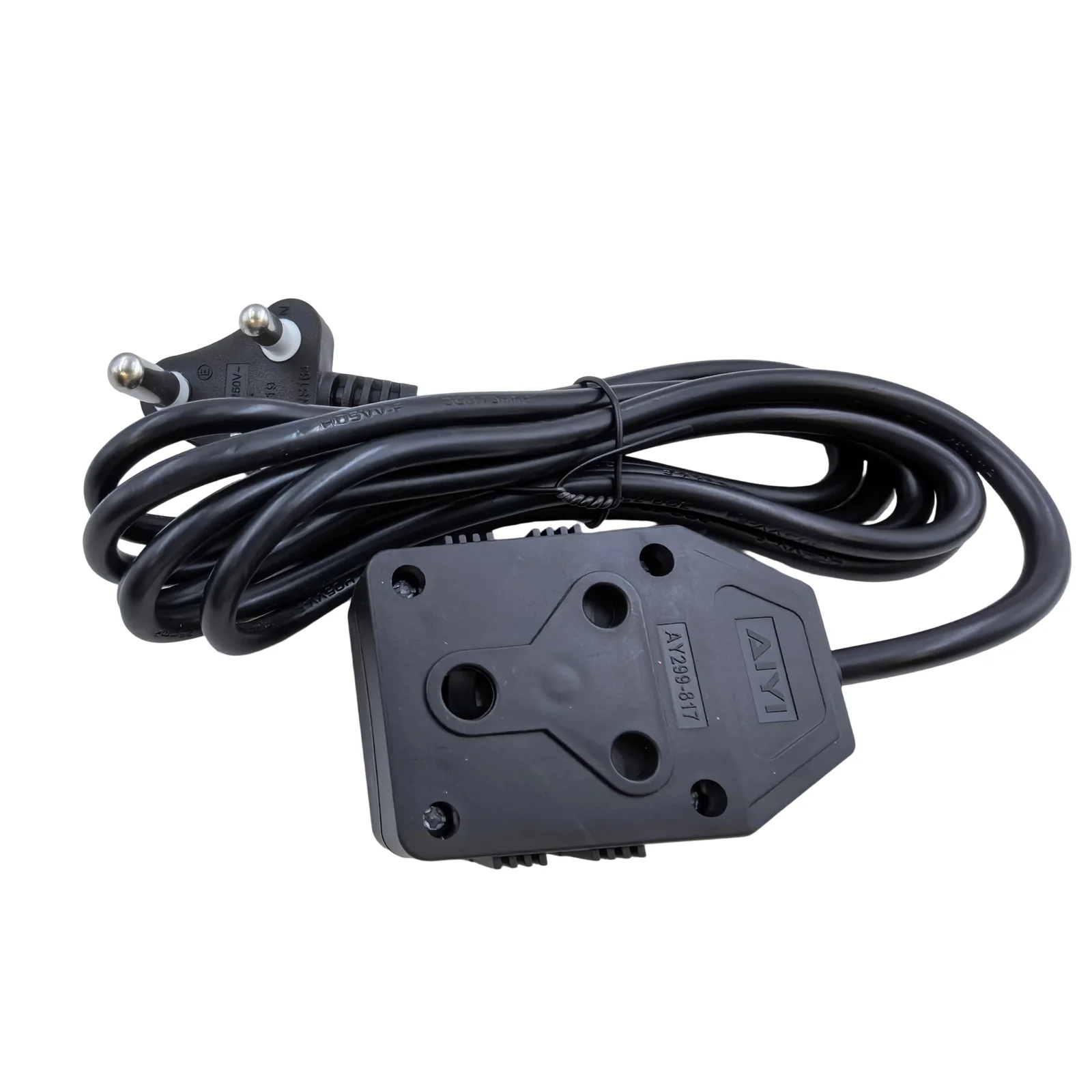 AIYI 3M Heavy Duty Extension Cord Lead – 2-Way South African Adapter (Black) - Image 2