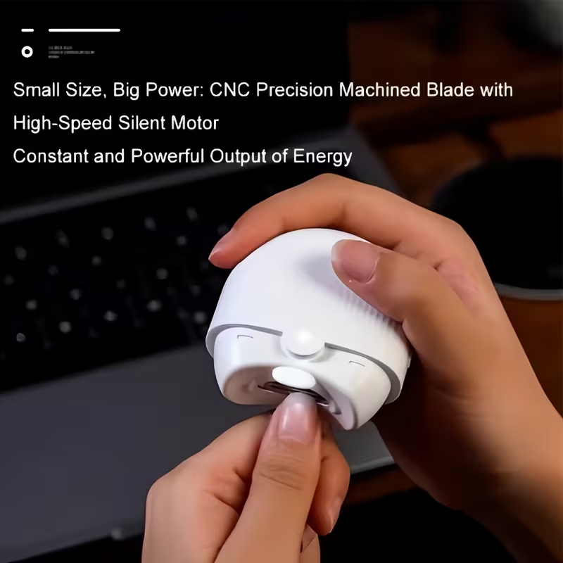 Electric Nail Clipper – Automatic Safety Nail Trimmer & Grinder with Storage Compartment - Image 3
