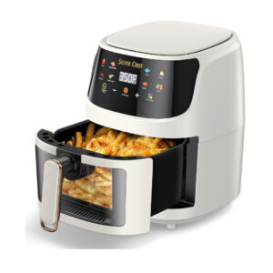 Silver Crest 8L Extra Large Digital Air Fryer 2400W with Viewing Window (Model S-18) – White