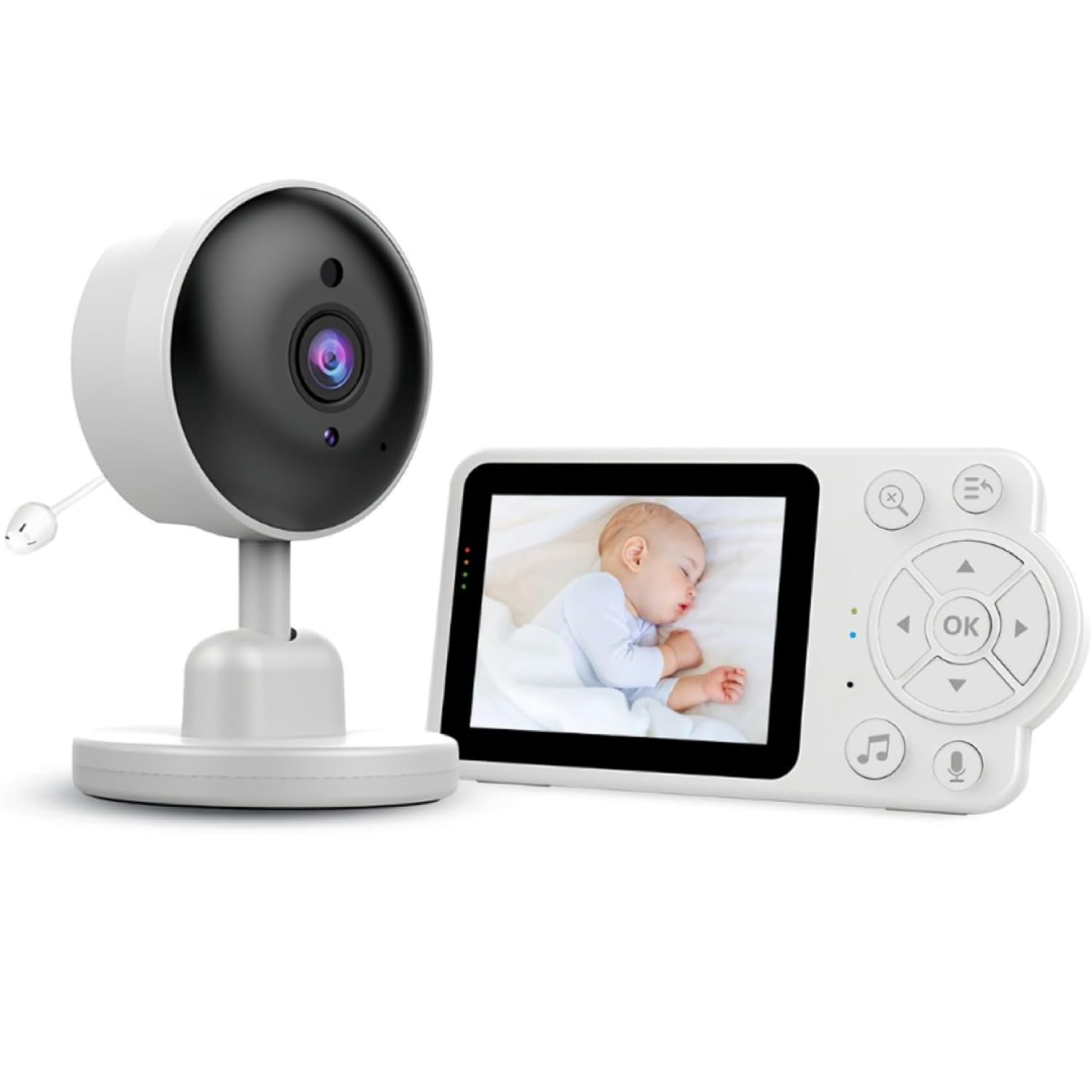 2.8-Inch Wireless Video Baby Monitor with 2600mAh Battery & Two-Way Audio - Image 2
