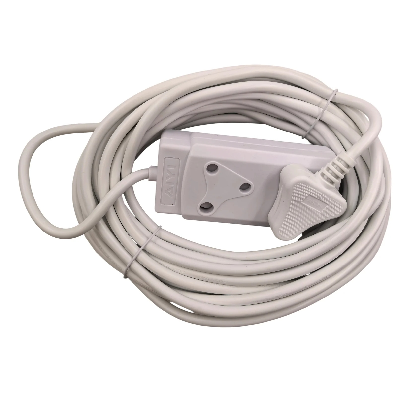 AIYI 15M Heavy Duty Extension Cord Lead – 2-Way South African Adapter (White) - Image 2