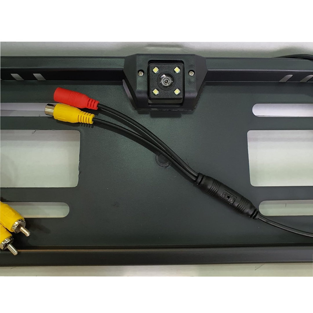 EU Car License Plate Holder with Integrated Rear View Backup Camera – Waterproof IP68 - Image 3