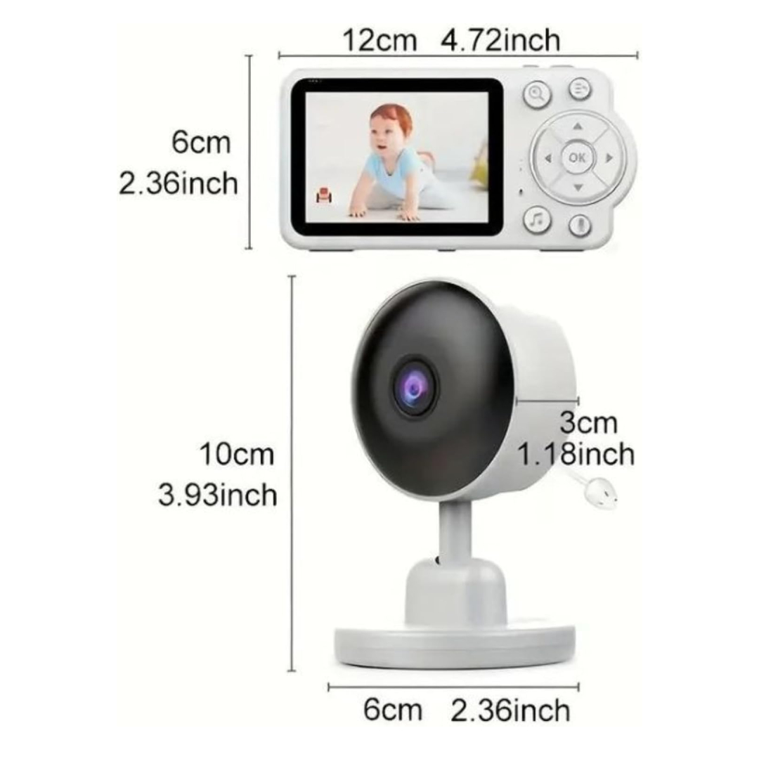 2.8-Inch Wireless Video Baby Monitor with 2600mAh Battery & Two-Way Audio - Image 3