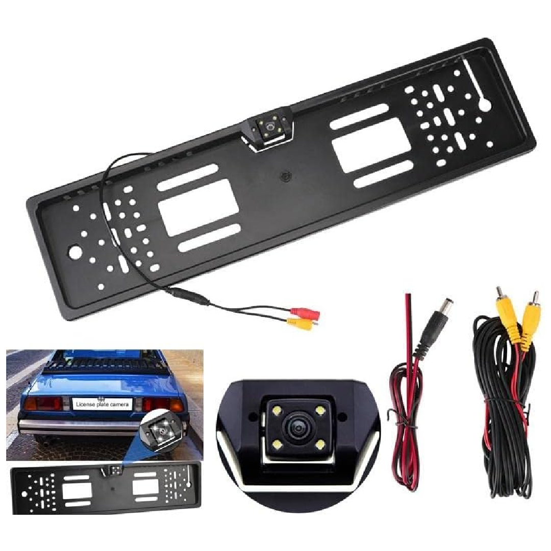 EU Car License Plate Holder with Integrated Rear View Backup Camera – Waterproof IP68 - Image 4