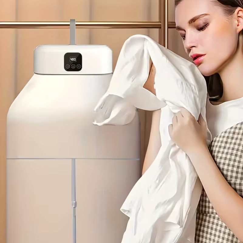 Portable Hanging Electric Clothes Dryer Bag with Intelligent Digital Timer – White - Image 6