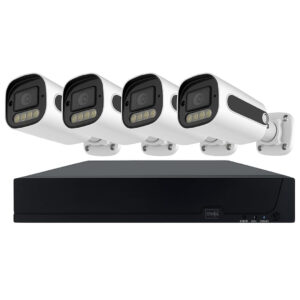 4K Ultra HD 4-Channel Video Surveillance Security System - Home & Business CCTV Camera Kit (Black & White)