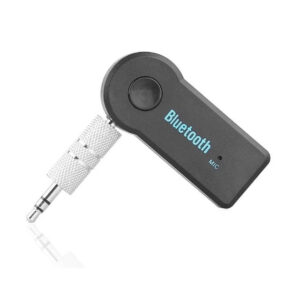 Wireless Bluetooth Car Music Receiver - 3.5mm AUX Audio Adapter with Built-in Microphone & Hands-Free Calling