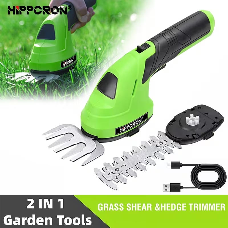 2-in-1 Rechargeable Cordless Grass Shear & Shrub Trimmer – Lithium Battery Garden Multi-Functional Scissors - Image 2
