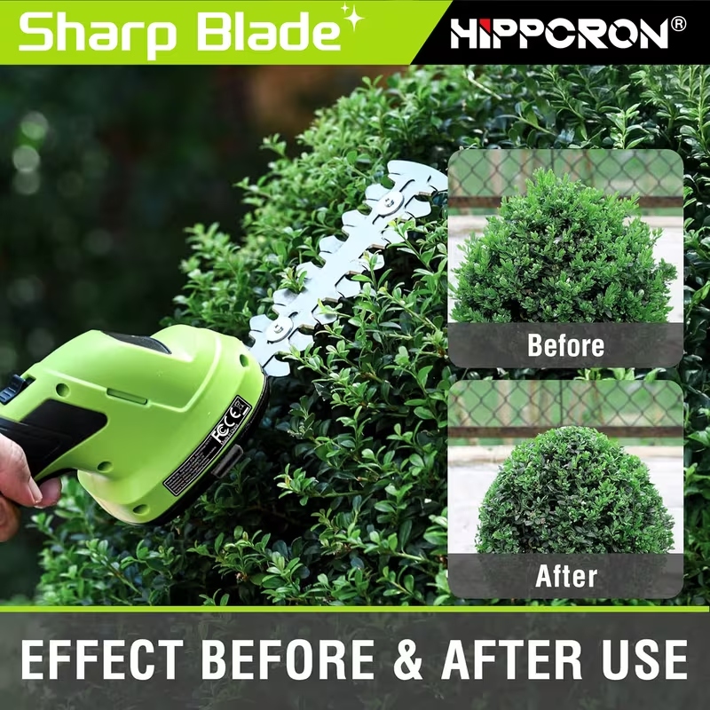 2-in-1 Rechargeable Cordless Grass Shear & Shrub Trimmer – Lithium Battery Garden Multi-Functional Scissors - Image 5