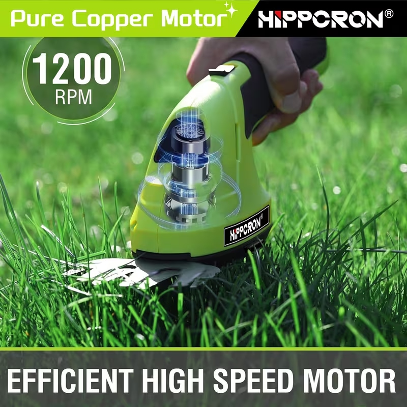 2-in-1 Rechargeable Cordless Grass Shear & Shrub Trimmer – Lithium Battery Garden Multi-Functional Scissors - Image 6