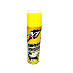 V7 Expert Multi-Functional Foam Cleaner Spray - Deep Cleaning Aerosol with Built-In Scrubbing Brush Cap