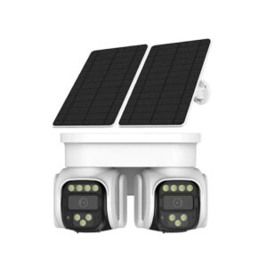 4G Dual-Lens Outdoor Solar Security Camera - Dual Solar Panel Smart PTZ Motion Detection & Color Night Vision