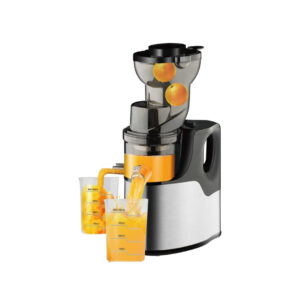 Wide-Chute Slow Masticating Juicer - Stainless Steel Cold Press Extractor for Whole Fruits & Vegetables