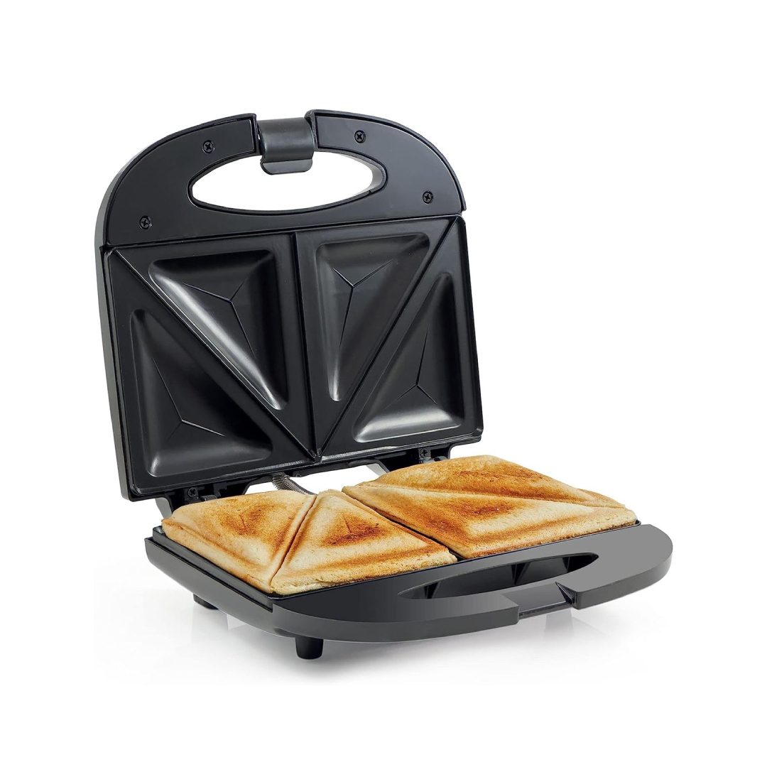Ackiliss 750W Electric Sandwich Maker - Non-Stick Double-Sided Heating Toasted Sandwich Press
