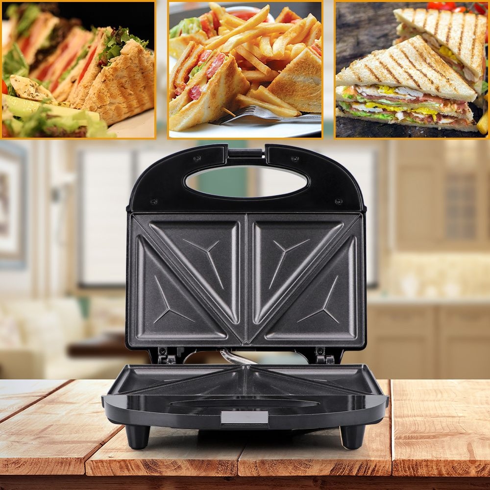 Ackiliss 750W Electric Sandwich Maker - Non-Stick Double-Sided Heating Toasted Sandwich Press - Image 4