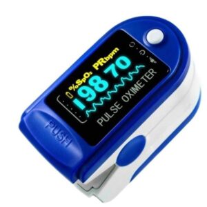 Fingertip Pulse Oximeter - Digital Blood Oxygen Saturation (SpO2) & Pulse Rate Monitor with Color LED Display