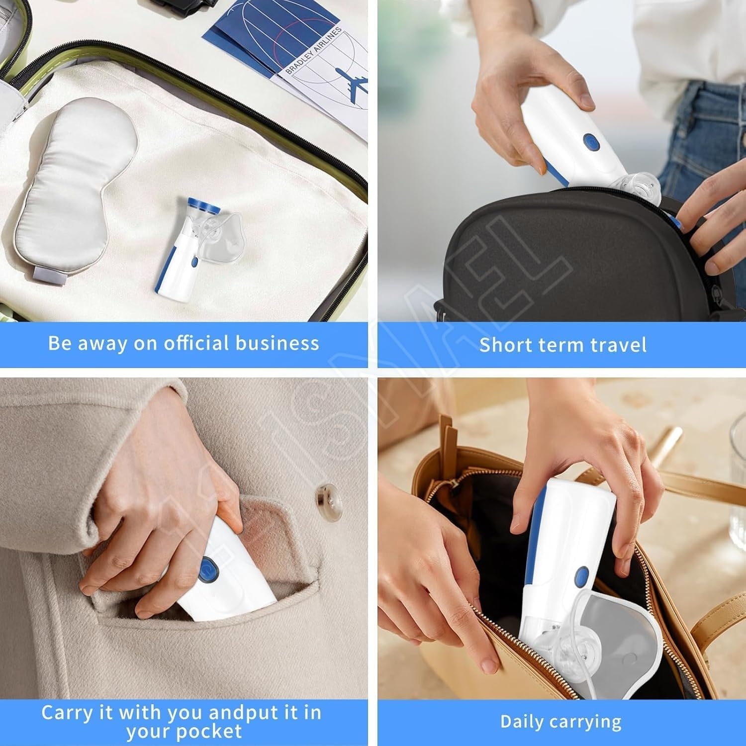 Portable Handheld Mesh Nebulizer - Ultra-Quiet USB & Battery Powered Inhaler Kit for Adults & Children - Image 5