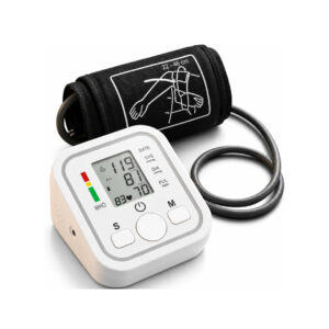 Digital Upper Arm Blood Pressure Monitor - Automatic Heart Rate & BP Machine with Large LCD Display & Wide Cuff