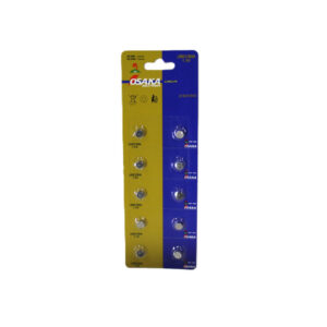 Osaka 1.5V Alkaline Button Cell Coin Batteries (10-Piece Card) - LR41, LR44, LR626, LR1130
