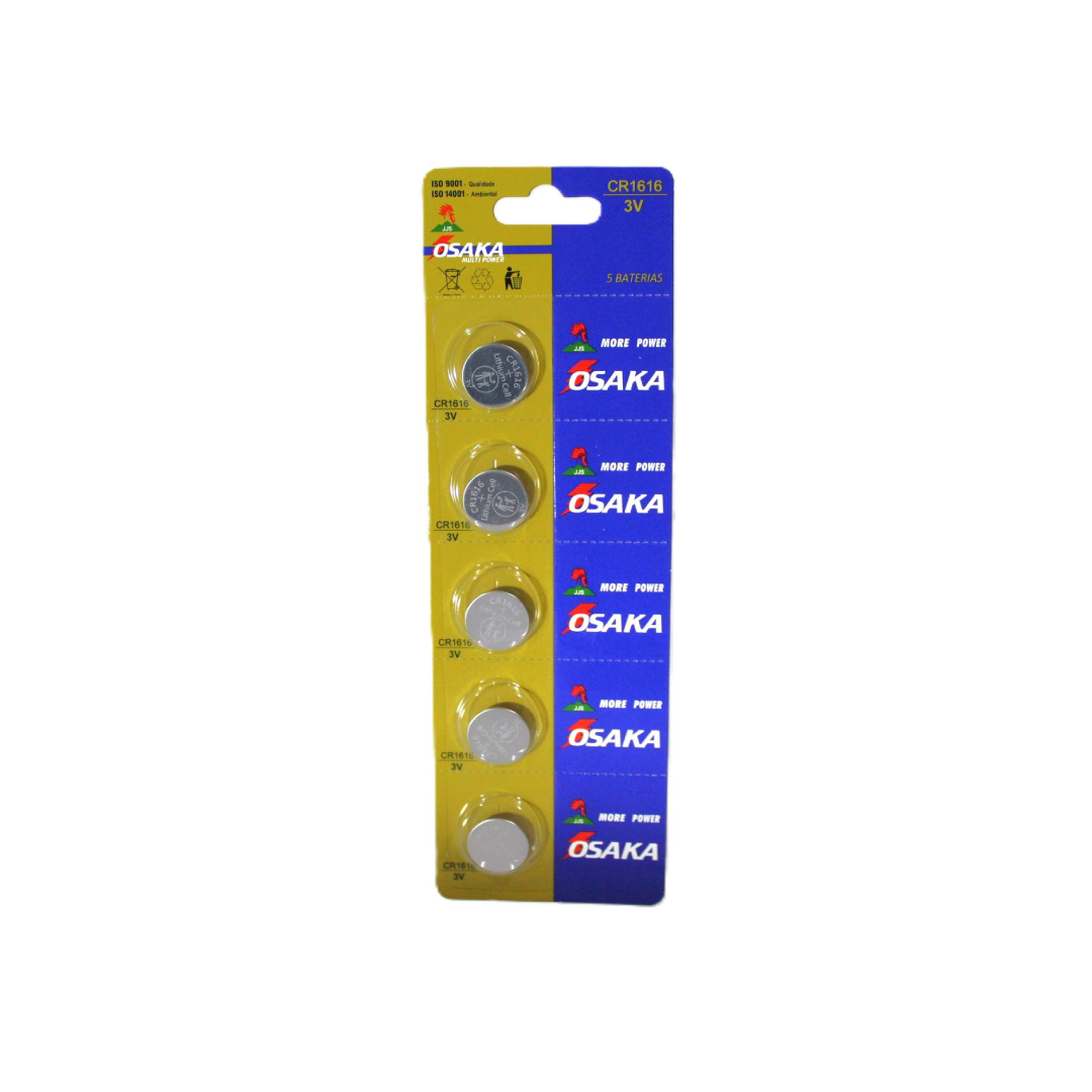 Osaka 3V Lithium Coin Cell Batteries (5-Piece Card) - CR2032, CR2025, CR2016, CR1632, CR1620, CR1616, CR1220 - Image 2