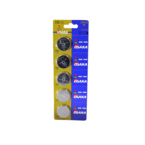 Osaka CR2450 3V Lithium Coin Cell Batteries (5-Piece Card) - High Capacity Button Batteries